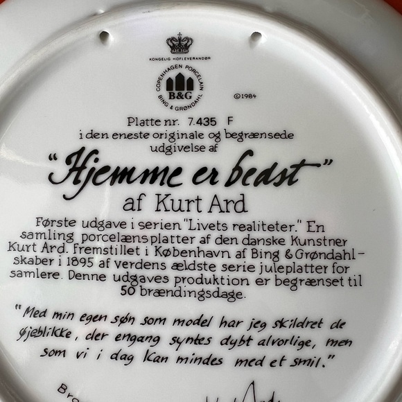 Vintage RARE Bing & Grondahl Collector Plates by KURT ARD!!! - Picture 11 of 13